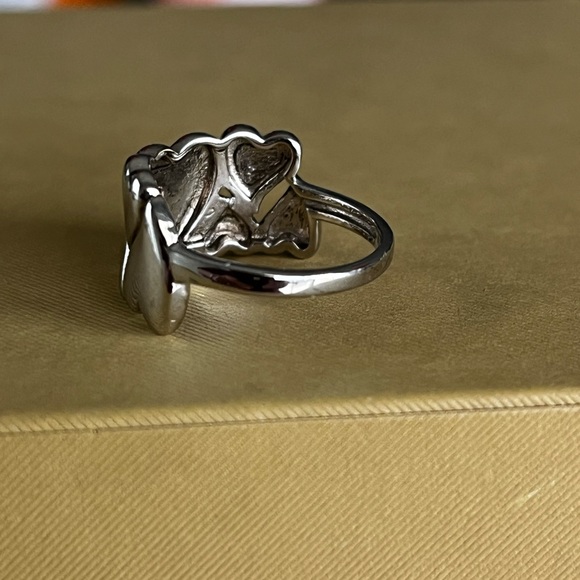 🍀 Heart Ring Band Size 7 Sterling Silver Ring - Picture 5 of 7